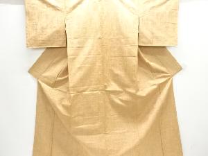 大特価品　抽象花模様織り出し手織り紬着物